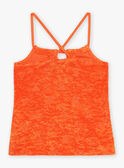 Camiseta de tirantes naranja de felpa FLYPOGETTE / 23E2PFR1DEB407