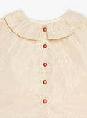 Conjunto blusa y short de terciopelo dorado y rojo GATABITA / 23H1BFN1ENS954