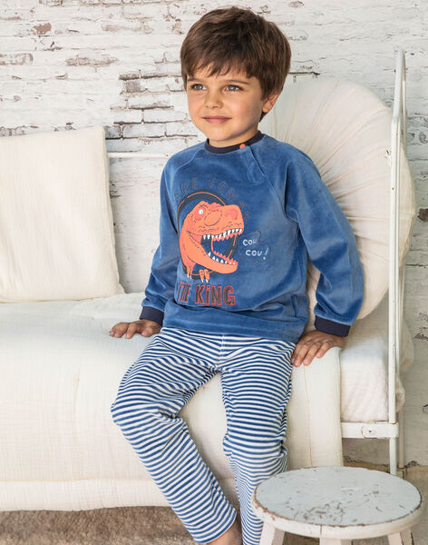Anzai Insatisfactorio marea Pijama de camiseta y pantalón de color azul marino y blanco para niño :  comprar online - Pijamas | SergentMajor