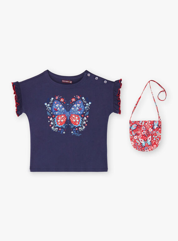 Camiseta de manga corta de color azul horizonte para niño ZOTISETTE / 21E2PFB1TMC216
