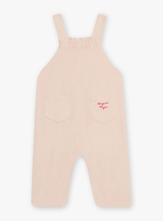 Peto de pana de canalé de color beige-rosa DAKLELIA / 22H1BFR1SAL801