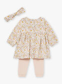 Conjunto de vestido, pantalón y diadema de color crudo LOENIE / 24H0CF13ENS001