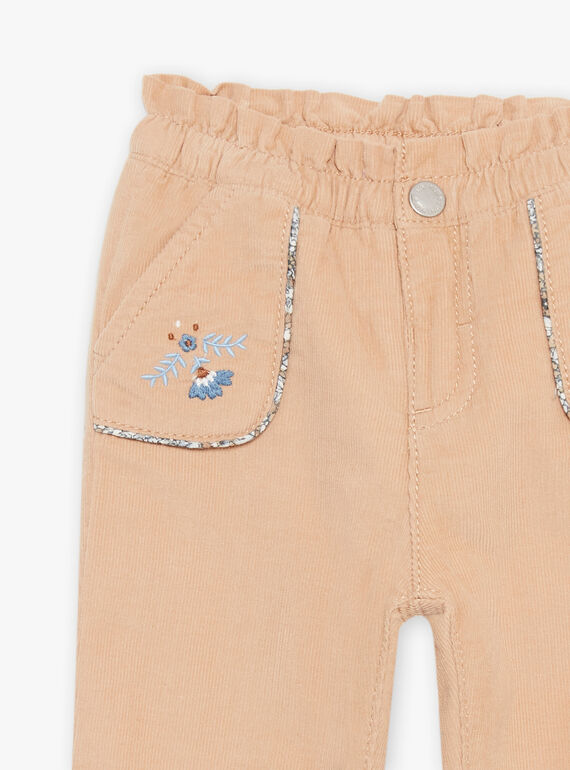 Pantalón beige de pana DAREGINE / 22H1BFY1PANI820