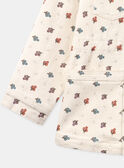 Chaqueta sahariana vaquera de flores KIMONETTE / 24E2PFC1VES114