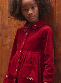 Vestido de pana bordado LALICHETTE / 24H2PFR1ROBF506