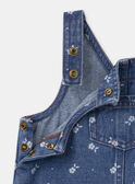 Casulla en tejido vaquero floral MABERTILLE / 25E1BF71CHSK005