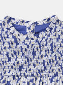 Vestido de flores con frunces MESMOKETTE / 25E2PF81ROBC238