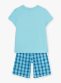 Pijama azul turquesa con estampado de surf para niño CAWAIAGE / 22E5PG55PYJC216