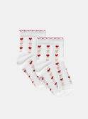 Calcetines jacquard de flores y corazones KLASOZETTE / 24E4PFN1SOB001