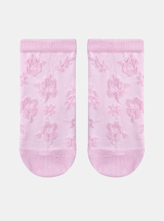 Calcetines rosas con estampado de flor KAJOURETTE / 24E4PF32SOQ318