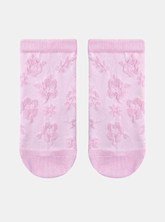Calcetines rosas con estampado de flor KAJOURETTE / 24E4PF32SOQ318