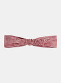 Diadema de cuadros rojos KANEMO / 24E4BFE1BAN001