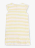 Camisón de rayas de color amarillo sol para niña CHOUTETTE / 22E5PF52CHN102