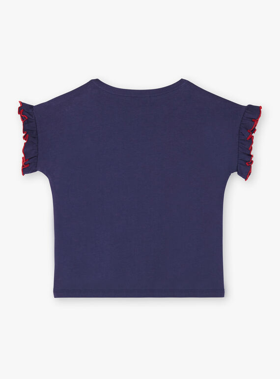 Camiseta de manga corta de color azul horizonte para niño ZOTISETTE / 21E2PFB1TMC216