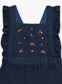 Vestido vaquero con estampado bordado para niña CARLETTE / 22E2PF71CHSP274
