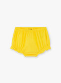 Vestido y cubrepañal a juego de color amarillo para bebé niña TYGLORIA / 20E1BFZ2ROB102