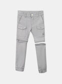 Pantalón cargo gris KOZIPAGE / 24E3PGD1PAN218