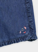 Short de color azul denim RABELETTE / 19E2PF41SHO704