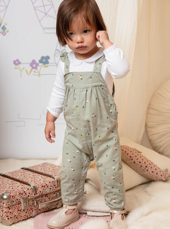 Oso polar fuego inicial Peto caqui con estampado floral para bebé niña : comprar online -  Conjuntos, monos y petos | SergentMajor