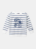Jersey con estampado de rayas crudas y azules LERAYAGE / 24H3PGJ1SWE001