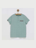 Camiseta de manga corta de color verde RATICAGE1 / 19E3PGL1TMC610