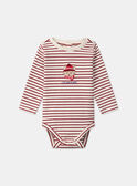 Body de manga larga a rayas LASILVAIN / 24H1BGR1BODA001