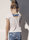 Camiseta de color crudo con motivos de mariposas LEPAPYETTE / 24H2PFJ1TMC001
