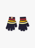 Guantes con estampado de rayas de punto FRAGANAGE / 23E4PG51GAN713
