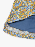 Vestido avolantado azul marino con estampado floral FABETTY / 23E1BF81ROB070