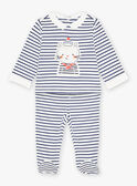 Pijama azul y blanco con estampado de rayas KEDOURSON / 24E5BG51PYJ001