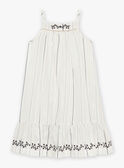 Vestido de color crudo con estampado de rayas FLIRAYETTE / 23E2PFP1RBS001