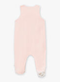 Pelele y cárdigan de color crudo de terciopelo LOLITA / 24H0NF23ENS001