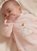Pelele rosa claro de terciopelo LORETTE / 24H0NF11GRED322