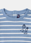 Camiseta marinera de color azul pastel y crudo LADREDO / 24H1BGJ1TMLC236