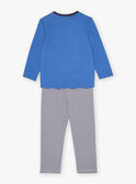 Pijama azul de tejido túbico con estampado de rayas KUICHAGE / 24E5PG54PYJC244
