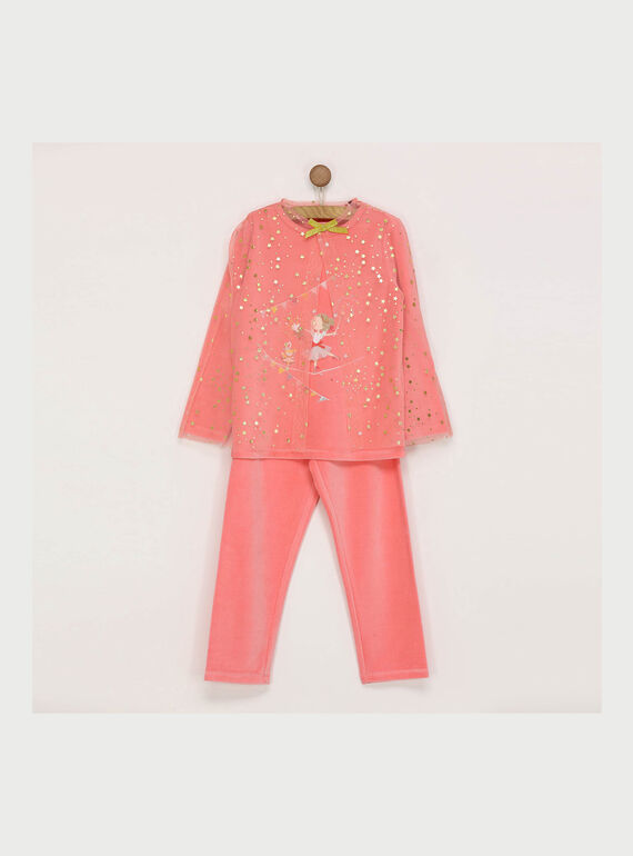 Pijama de color rosa REJINETTE / 19E5PF71PYJ404