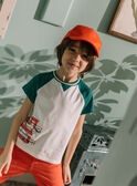 Camiseta cruda con estampado gráfico para niño COTICHAGE / 22E3PGM2TMC001