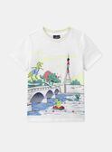 Camiseta dinosaurio color crudo KLAPLOCAGE / 24E3PGN3TMC000