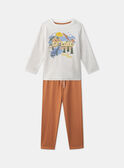 Pijama beige jaspeado LUIDINAGE / 24H5PG31PYJA011