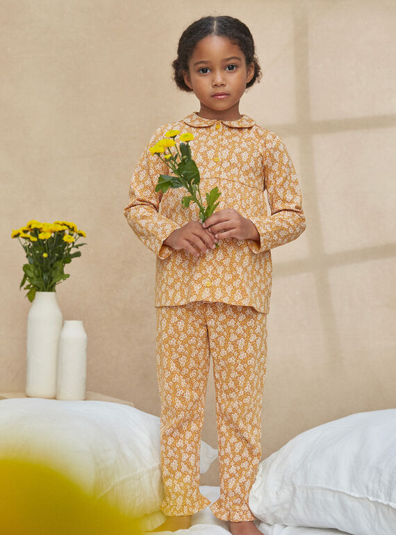 Pijama miel con estampado de flores KUIMIETTE / 24E5PF51PYJ113