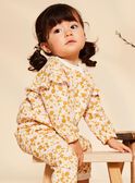 Sudadera de chándal de muletón crudo con estampado floral FABABY / 23E1BF81JGH001