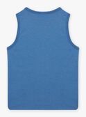 Camiseta de tirantes azul con estampado de fantasía y tiburones para niño CYDEBAGE1 / 22E3PGT1DEBC240