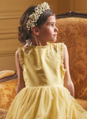 Vestido amarillo bordado KRETULETTE / 24E2PFL6ROBB103