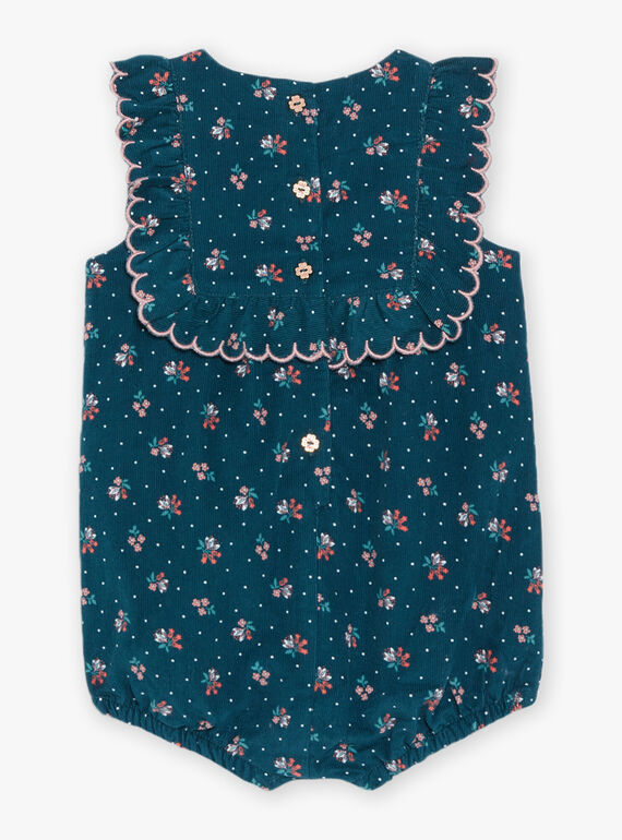 Pelele con estampado floral de canalé DATAHIS / 22H1BFZ1BARG633