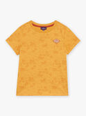 Camiseta de color amarillo mostaza con estampado de desierto FLITIAGE / 23E3PGP3TMCB106