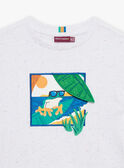 Camiseta de color crudo de manga corta FLEFROGAGE / 23E3PGS3TMC001