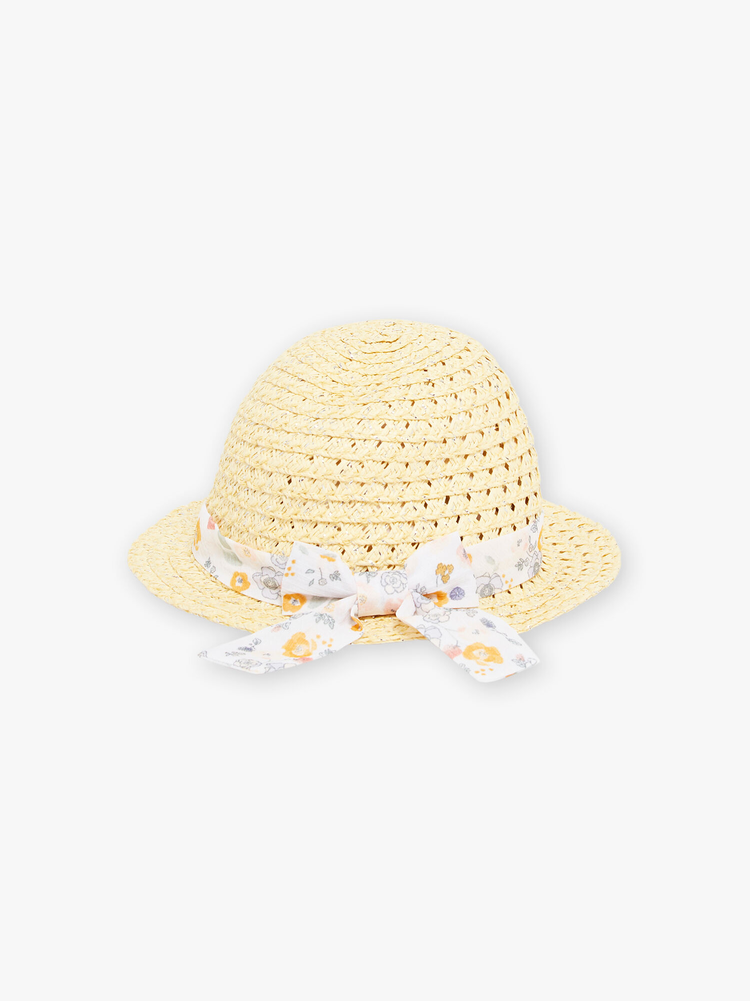 Sombrero de rafia con lazo y gasa y estampado floral para bebé niña :  comprar online - Sombreros y cintas para el pelo | SergentMajor