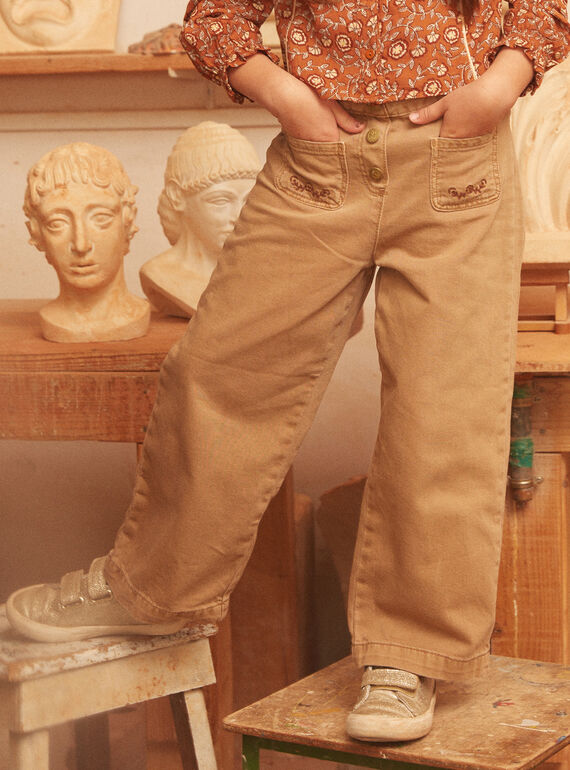 Pantalón loose con bordados  LIPAETTE / 24H2PFK2PAN803