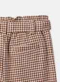 Pantalón carrot de cuadros LIMILETTE / 24H2PFK1PAN001