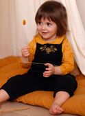 Peto de color negro para niña bebé ZADOLLY / 21E1BF91SAL090